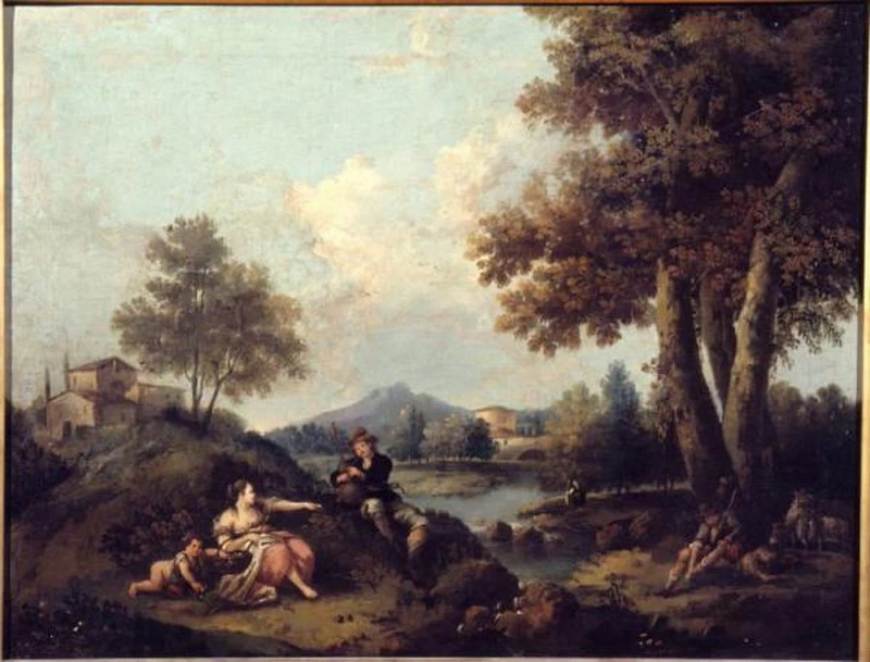 Paesaggio con pastori in riposo - Accademia Carrara, Bergamo
